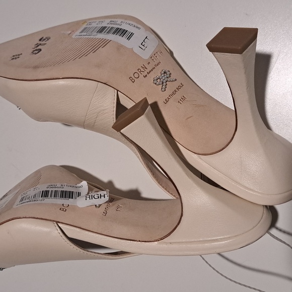 Antonio Melani x Born on Fifth Millie Leather Jewel Ornament Slingback P… - Picture 6 of 7